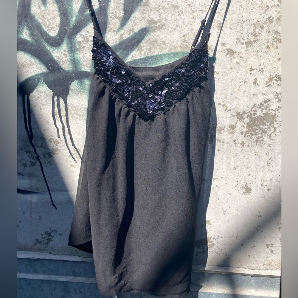SEQUINED Neckline Cami by H&M